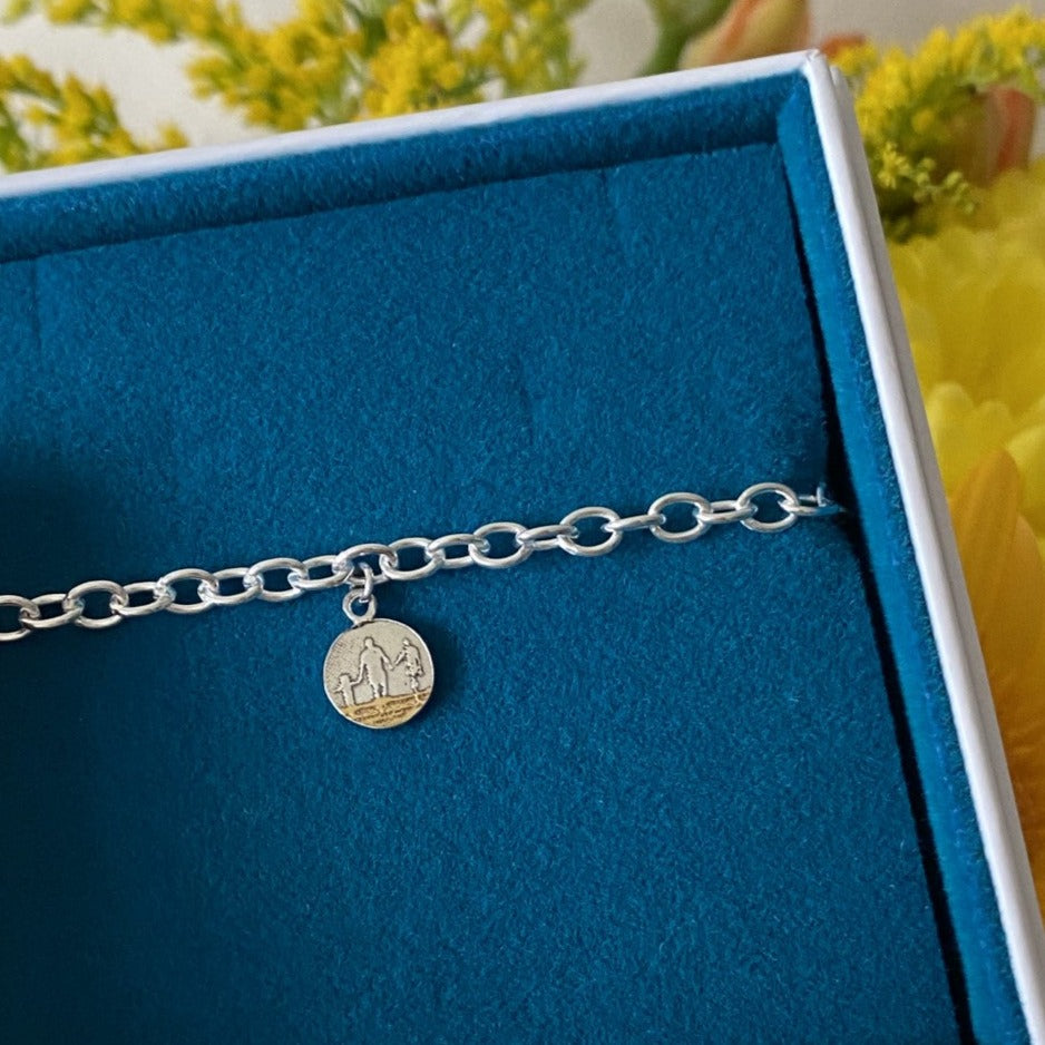 Little me you and mum on the beach bracelet