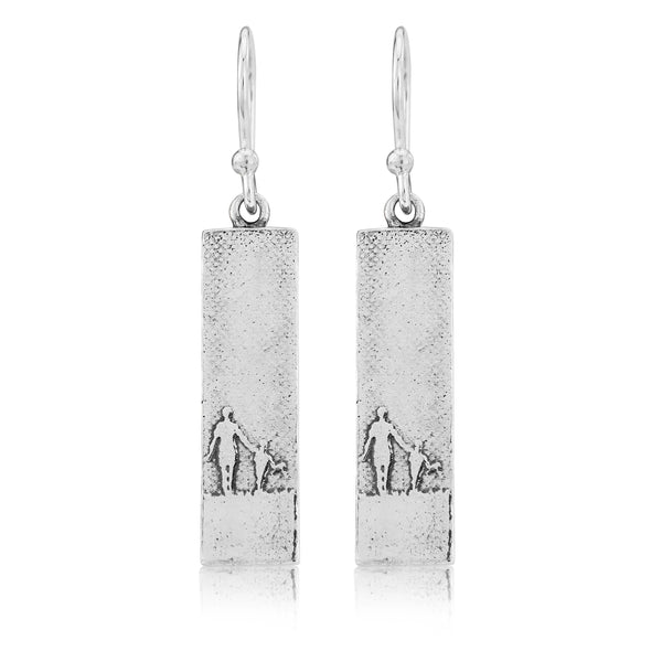 Mother and Child Drop Earrings
