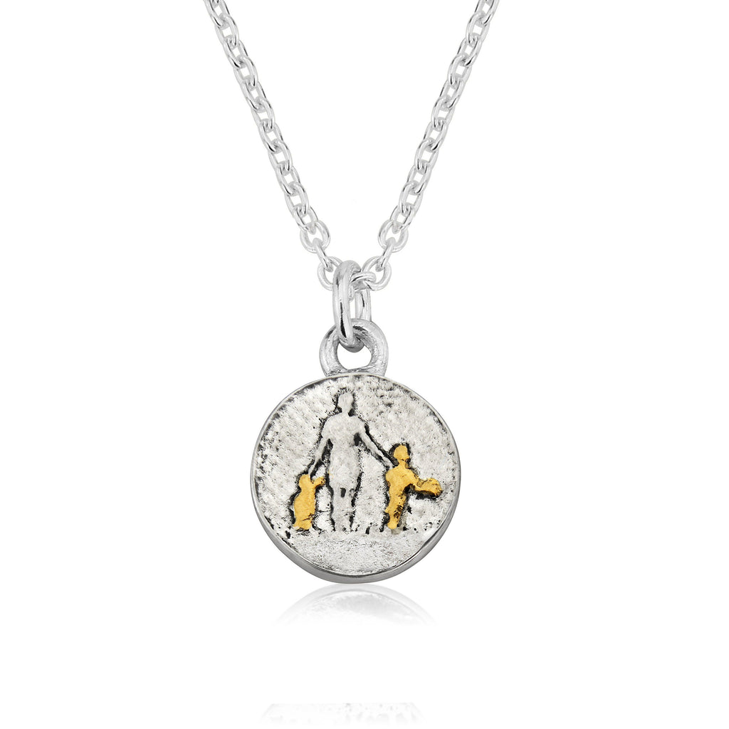 Family Initial Disc Necklace, Children or His Hers Initials Necklace –  Dainty Rocks Jewellery