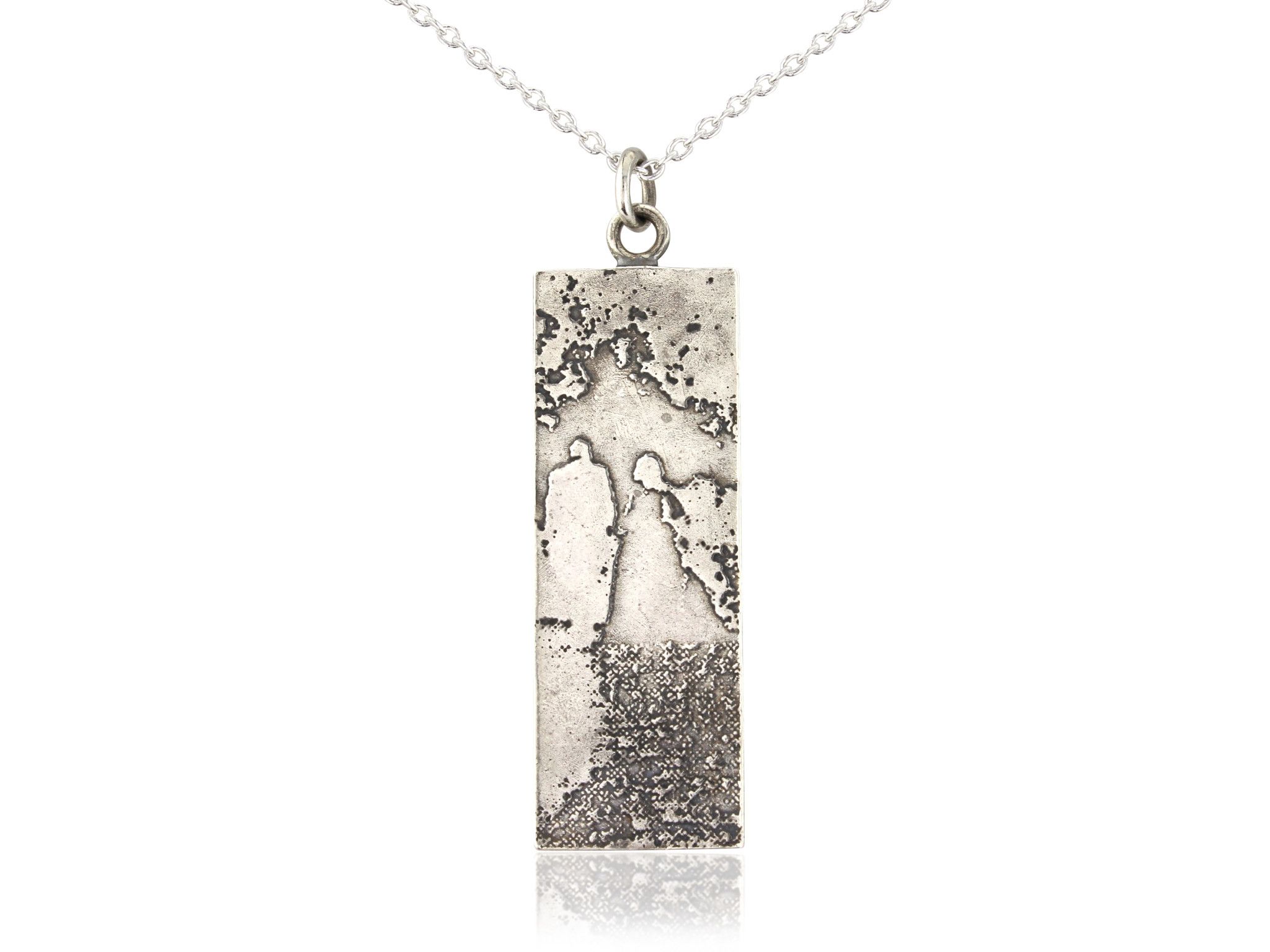 Personalised Silver Silhouette Necklace
