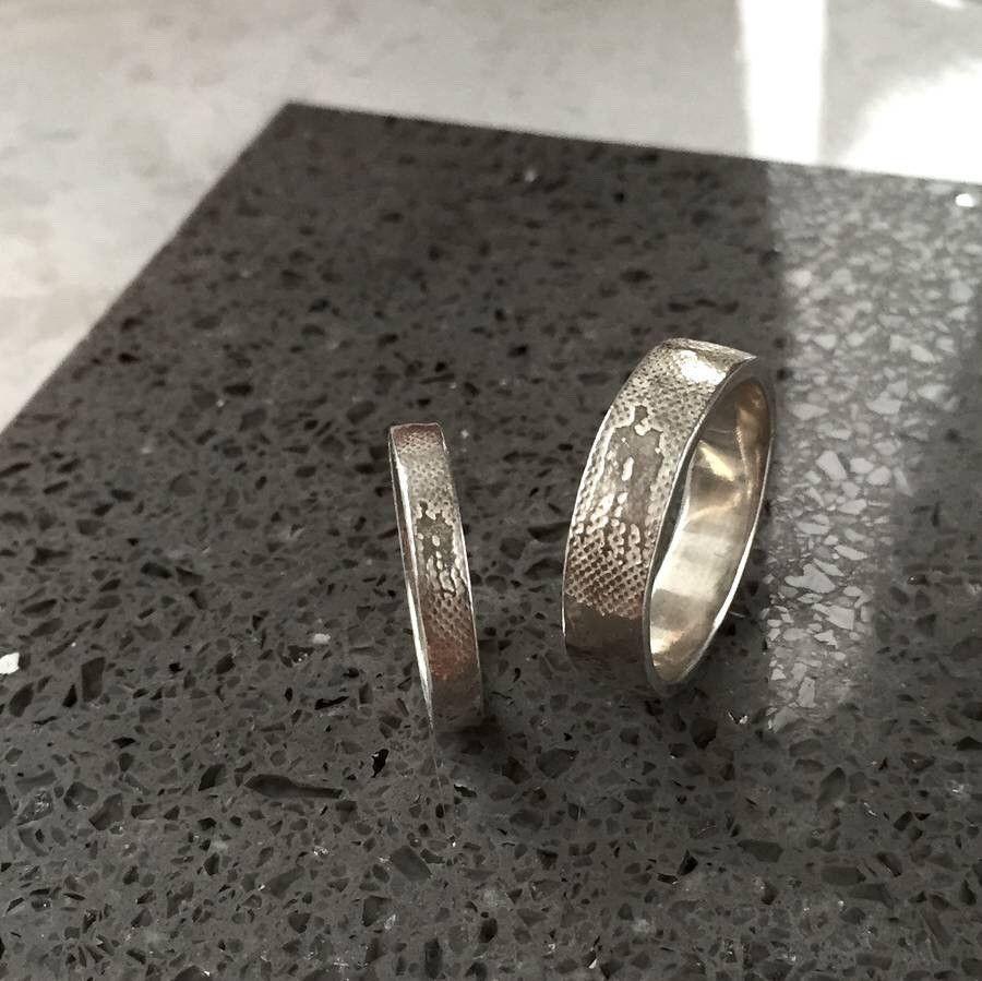 Personalised Wedding Rings with Photo Silhouette