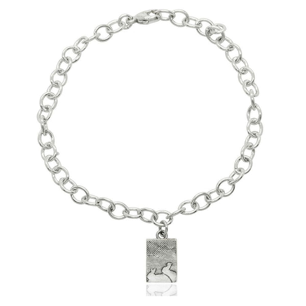 sterling silver bunny rabbit bracelet