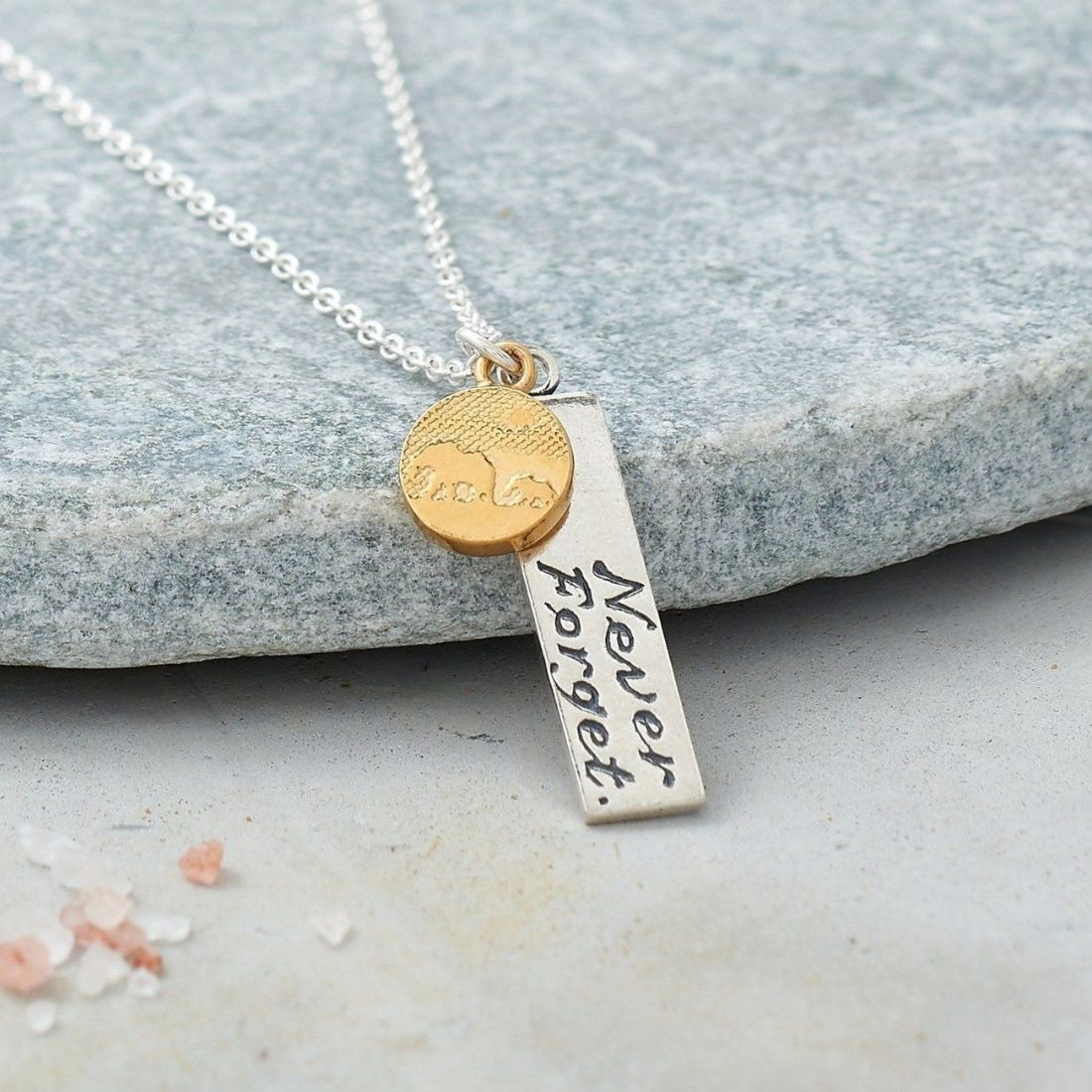 Silver Elephant Necklace With 22ct Gold Vermeil