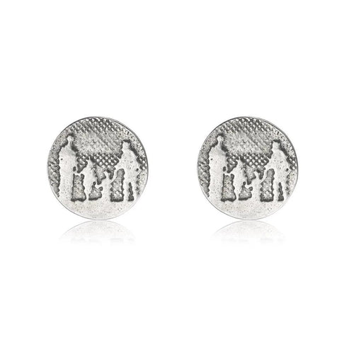 Silver Family Earrings