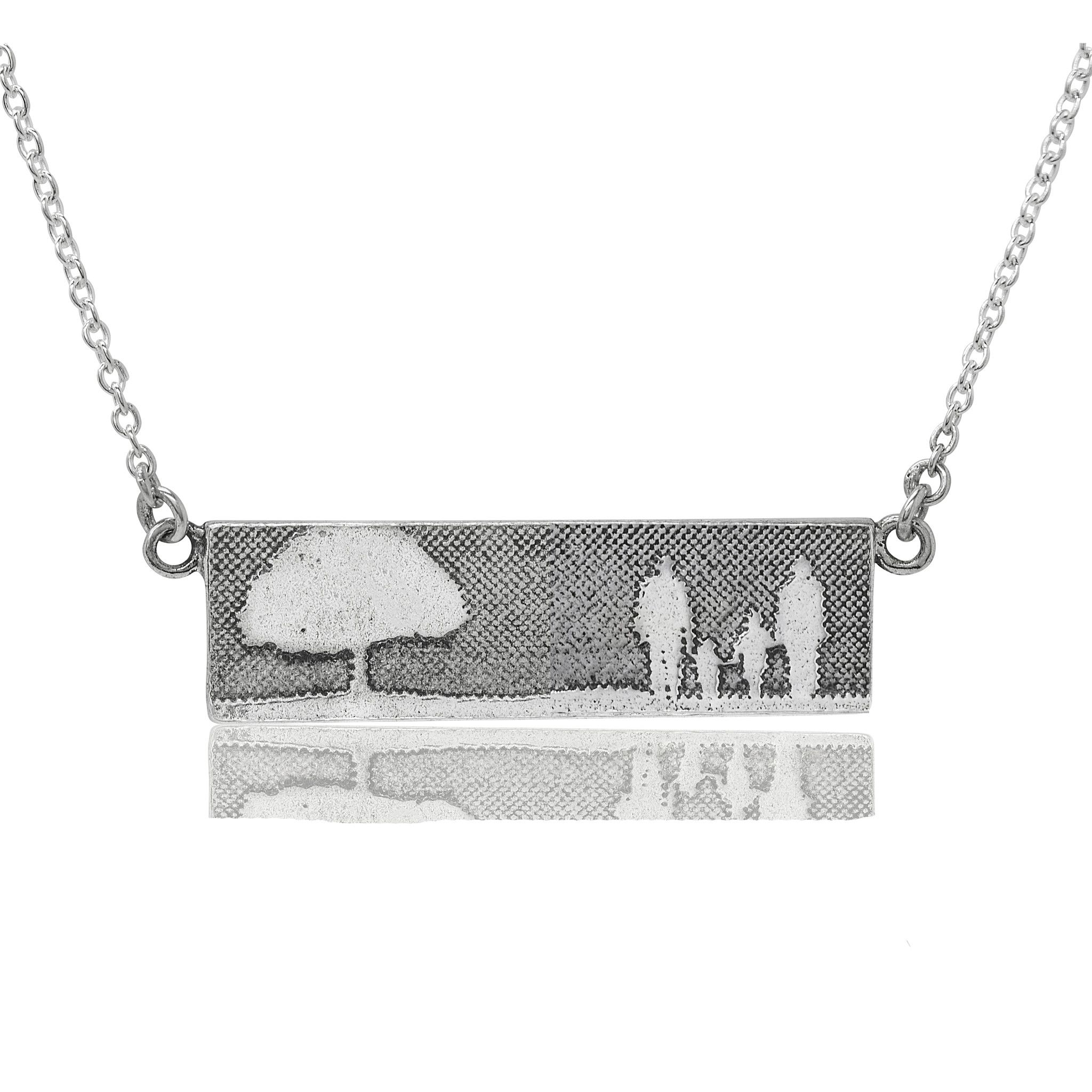 Silver Family Tree Necklace