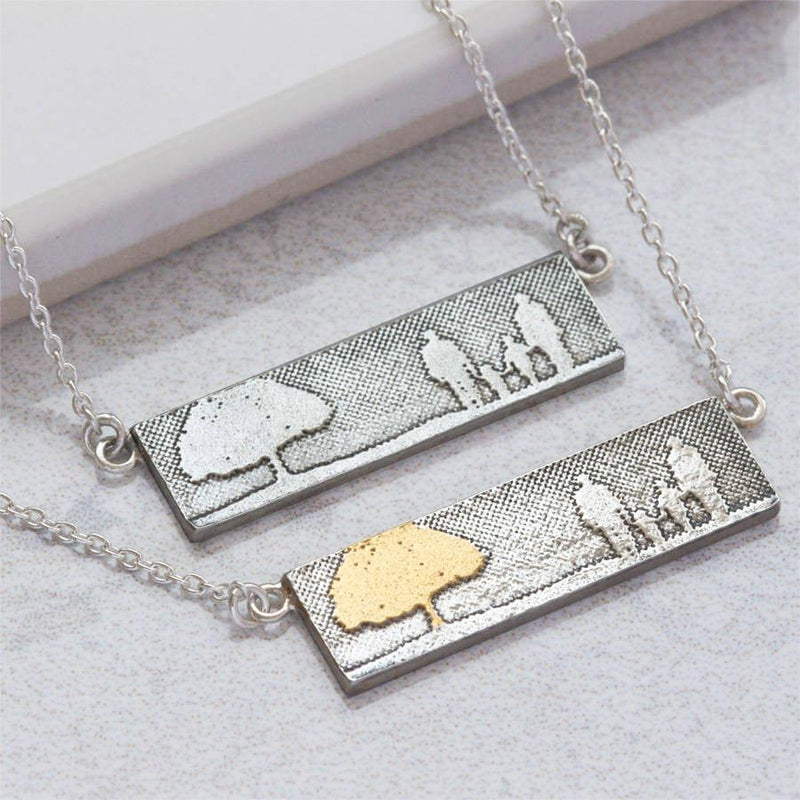 Silver Family Tree Necklace | Handmade British Jewellery in by Cha...