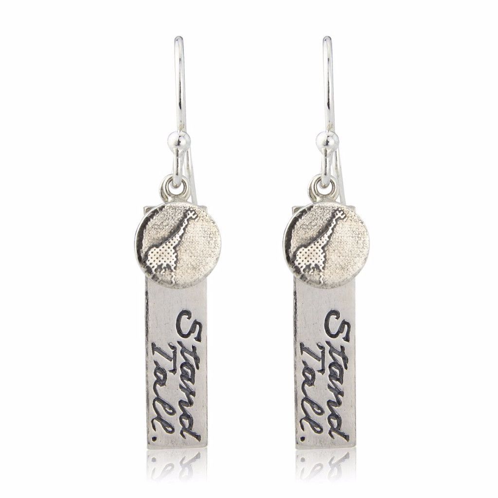 Stand Tall Giraffe Charm Earrings