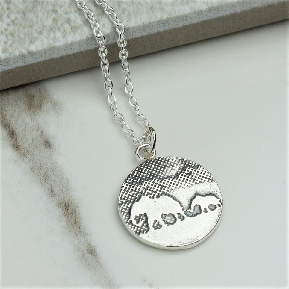 Tiny Mother and Baby Elephant Pendant