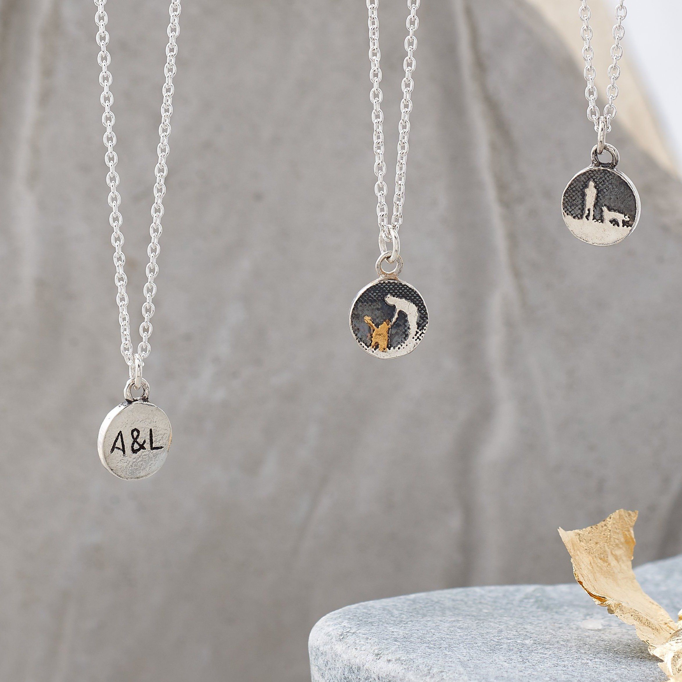 Walks Under Night's Sky Dog Necklace (small)